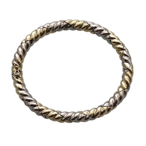 9ct Yellow/White Gold Bangle