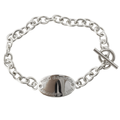 Hot Diamonds Silver ID Bracelet 7.5"