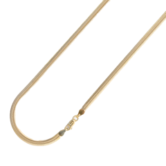 9CT YG SNAKE NECKLACE 16"